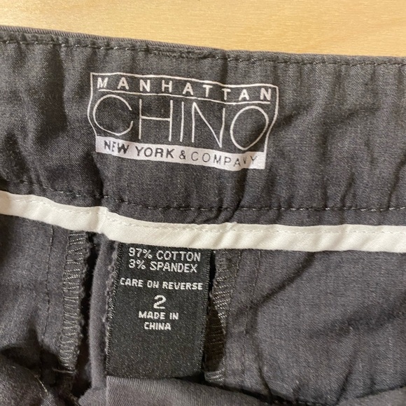 Manhattan Chino Classic Gray Women's Shorts size 2 (HS) - Picture 5 of 10